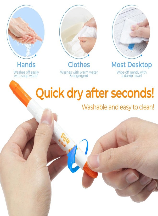 ام اند جي أقلام طلاء M&G المطورة بـ ٢٤ لونًا، مصنوعة من مواد آمنة غذائيًا، أقلام طلاء تمبرا للفنانين، طلاء قابل للغسل، غير سام، سريع الجفاف للغاية - هدية مثالية، فكرة هدية رائعة للفنانين في عيد الميلاد - Image 5